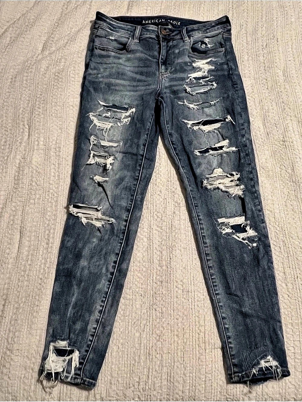 American Eagle NeXus Super High-Waisted Jegging Blue 12